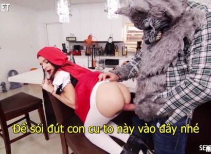 Sex sói hãm hiếp cô bé quàng khăng đỏ