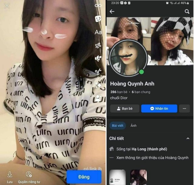 Đụ em Hoàng Quỳnh Anh chảy nước