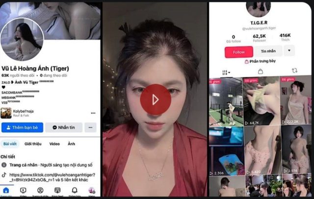 Video sex Vũ Lê Hoàng Anh TikToker mới