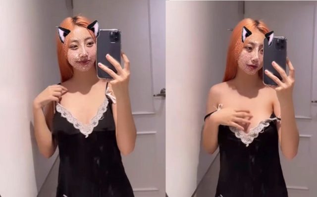 Cô nàng xinh xắn cặp bưởi căng tròn siêu quyến rũ