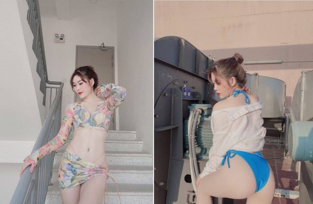 Gặp em gái ngành thân hình như siêu mẫu