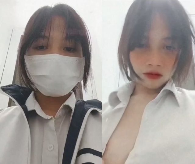 Clip sex nữ sinh được đụ trong WC sướng