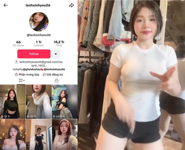 Video hoàn chỉnh tiktoker Lanhxinhyeu gợi cảm tuyệt vời