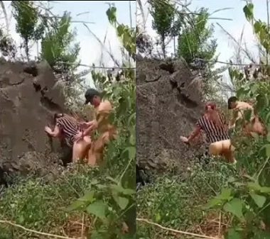 Nện nhau trong rừng cây khi đi du lịch